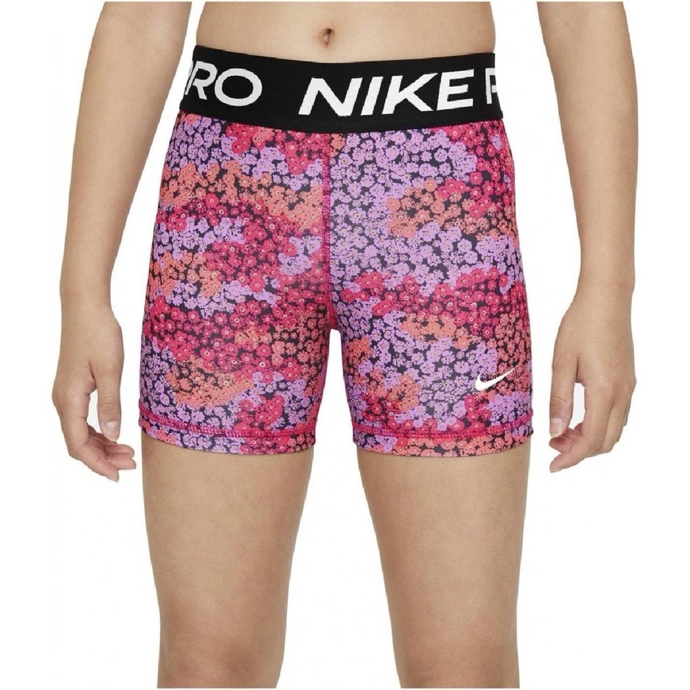 Nike Kids Floral Print Shorts - Pink and Purple